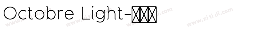 Octobre Light字体转换